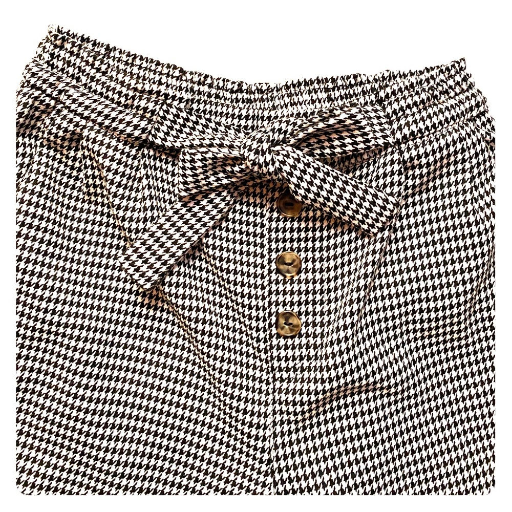 H&M Black and White Houndstooth pattern pants